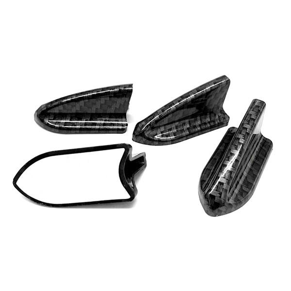 ボルテックスジェネレーター C エアロ パーツ フィン 4個セット ドレスアップ 外装 カーボン調ブ...