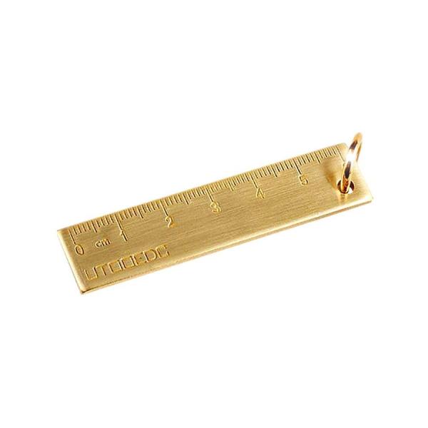真鍮 brass Tools ミニスケールチャーム 定規 真鍮 計測 物差し 工具 DIY 組み立て