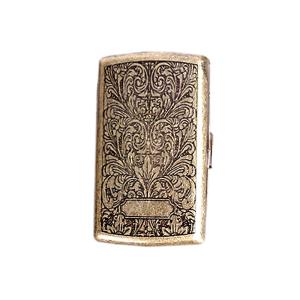 タバコケース 彫金 シガーケース シガレット 収納 アンティーク調