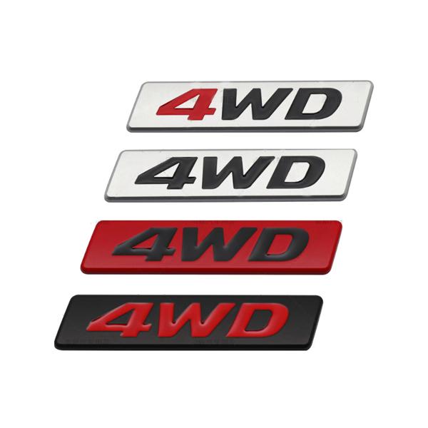 4WD エンブレム カスタム プレート メタルステッカー EMBLEM 4躯 SUV