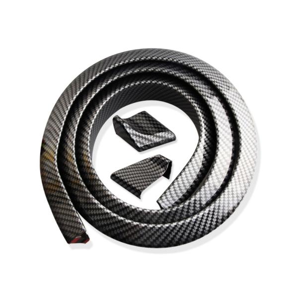 マルチスポイラー 汎用 アンダー リップ カーボン バンパー カーボンブラック