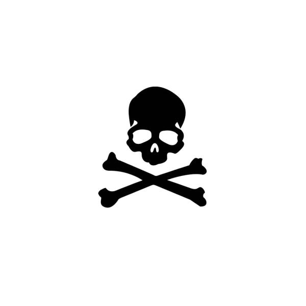 ビッグドクロ ステッカー 巨大 スカル 髑髏 骸骨 外装 ブラック