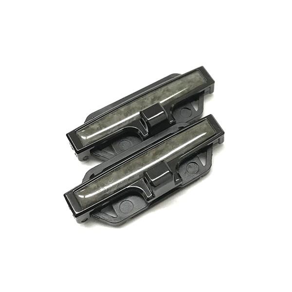 スリム シートベルトストッパー フック付き 2個セット 圧迫感軽減 ストーンカラー