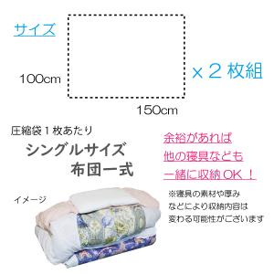 布団圧縮袋 布団収納袋 布団袋 収納袋 超 特...の詳細画像2