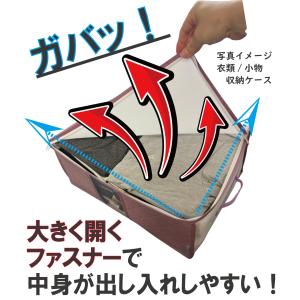 衣類収納袋 4枚組 前面 活性炭シート入 収納...の詳細画像2