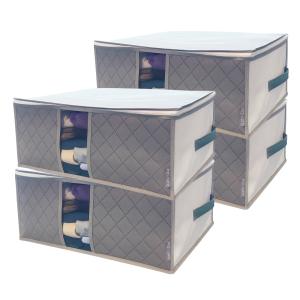 衣類 収納袋 4枚組 前面 活性炭シート入 衣...の詳細画像2