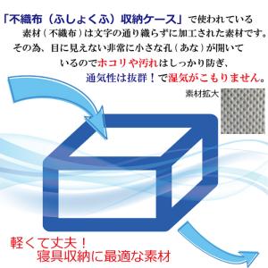 布団収納袋 毛布 軽寝具用 2枚組 通気性抜群...の詳細画像5
