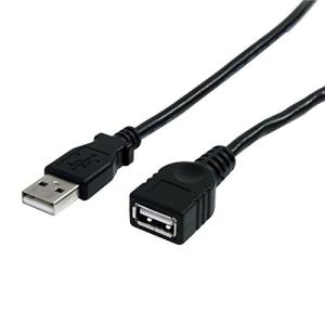 StarTech.com USBケーブル ブラックUSB2.0延長ケーブル 3m オス/メス USBEXTAA10BK