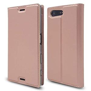 Sony Xperia X Compact SO-02J ケース 手帳型  Cavor クラシックPUレザーケーススリムフォリオブックカバー クレジット