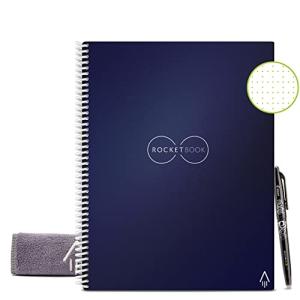 Rocketbook  スマート再利用可能ノートブック - ドットグリッド 環境に優しいノートブック Pilot (
