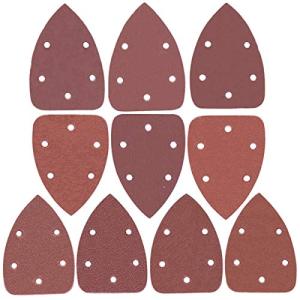 Aewio 5穴 140mm #60 - #800 サンドペーパー サンダー用 サンディングディスク 50枚に10タイプ （60 80 100 120 180 240 320 400