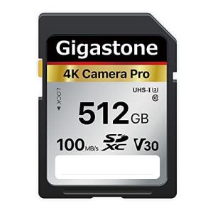 Gigastone SDカード 512GB メモリーカード A1 V30 U3 Class 10 SDXC 高速 4K UHD & Full HD ビデオ Canon Nikon など デジタルカメラ 一眼レフ対応