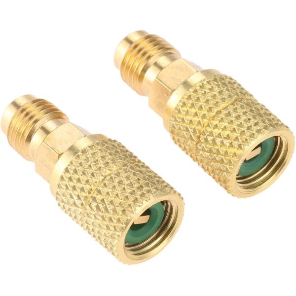 R410A用 エアコン ガスチャージ 変換アダプター 5/16"SAEメスx1/4"SAEオス  異...