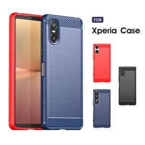 スマホケース エクスペリア 1 viiケース 超極薄 TPUケース xperia 1 vi ケース カーボン調 Xperia 10 VIケース 保護ケース Xperia 5 V カバー 指紋防止 Xperia