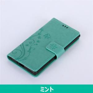 SONY Xperia XZsケース 蝶柄 花...の詳細画像4