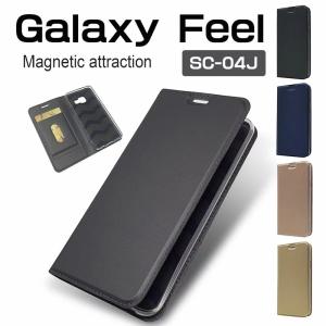 SC-04JGalaxy Feel手帳型ケース シンプル Galaxy Feelカバー 手帳型 カード収納 Galaxy Feelスマホケース スタンド機能付き｜initial-k