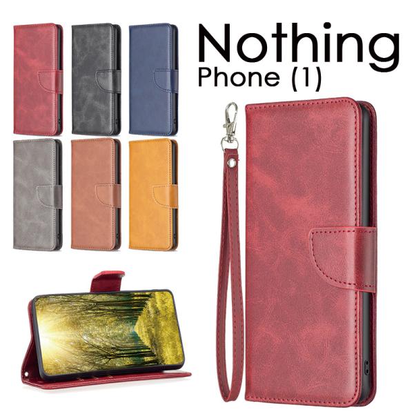 Nothing Phone 1 ケース 手帳型 Nothing Phone (1)手帳ケース ストラ...
