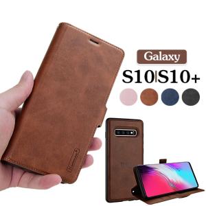 Galaxy S10ケース カード収納 レザー 薄型 軽量 耐衝撃 レザー galaxy S10+ケース マグネット式 分離式 Galaxy S10ケース 人気 横向き カード収納 S10+ケース