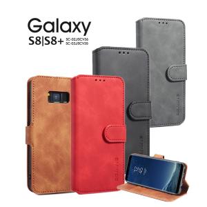 Galaxy S8ケース Galaxy S8+ケース 手帳型 おしゃれ ギャラクシーS8ケース 財布型 カードポケット付き ギャラクシーS8+手帳型ケース 薄型｜initial-k