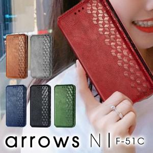 arrows N F-51C ケース 手帳型 arrows N ケース アロウズn F-51C スマホケース カード収納 手帳型 カバー docomo?arrows N F-51C 手帳型ケース シンプル｜initial-k