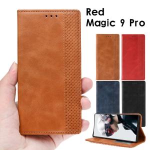 Nubia RedMagic 9 Pro ケース Red Magic 9 Pro カバー カメラレンズ保護 かわいい Red Magic 9 Pro スタンド Red Magic 9 Proケース カード収納 上品 革｜initial-k