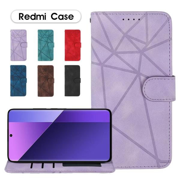 Redmi 12ケース 手帳型 レザー Redmi Note 13 Pro 5Gケース スマホケース...