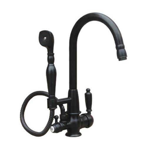 シャワー付き混合水栓(黒・ブラック) INK-0301022H