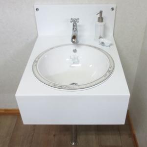 洗面台セット お得 壁付け 人工大理石 黒 ブラック W550×D280×H200