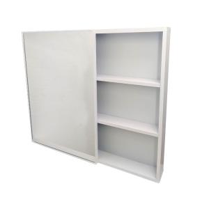 ミラーキャビネット 750 洗面鏡 収納 白 ...の詳細画像1