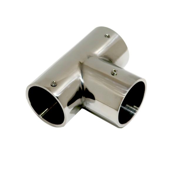 パイプジョイント T字 チーズ 継手 分岐 取付 金具 自作 DIY φ38mm用 ステンレス 銀 ...