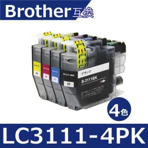 LC3111-4PK LC3111 ブラザー プリンター インク 4色セット ICチップ付き 残量表示機能付 互換インクカートリッジ