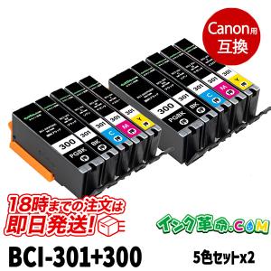 キヤノン インク BCI-301+300/5mp 5色セット 2パックセット 300 インク 301 プリンター インク カートリッジ Canon 18時まで 即日配送｜ink-revolution