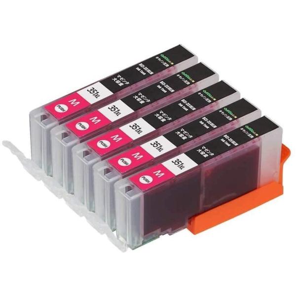 キヤノン インク BCI-351 XL M 5本セット マゼンタ 大容量 bci351 bci350...