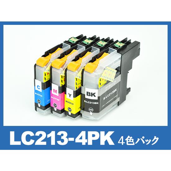 ブラザー インク LC213-4PK 4色パック LC213 プリンターインク brother 互換...