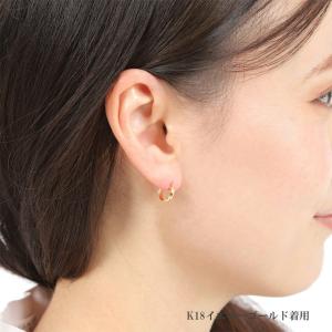 ピアス ムーンピアス 18金 プラチナ 3mm...の詳細画像1