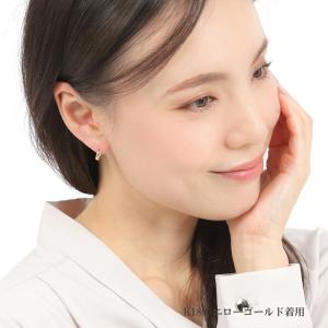 ピアス ムーンピアス 18金 プラチナ 3mm...の詳細画像2