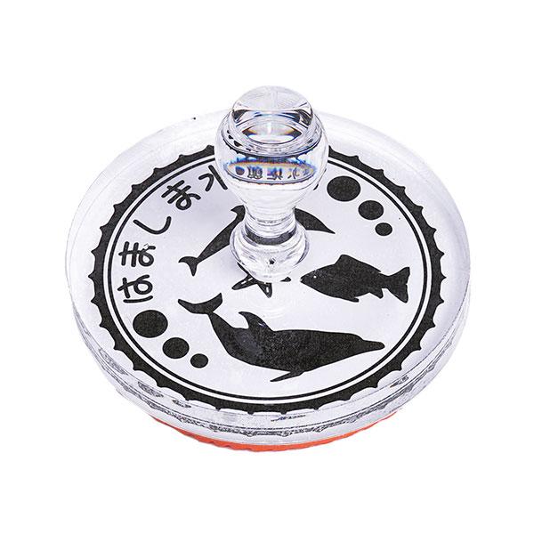 アクリルゴム印・丸印・印面直径80mm（赤ゴム）