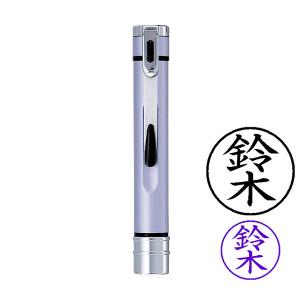 シャチハタ・ネームエルツイン・パープルシルバー＋X-GPS(認印)＋ネーム6(訂正印)・インク色:5色より選択可能(Shachihata・TKE-BW1＋X-GPS＋XL-6)