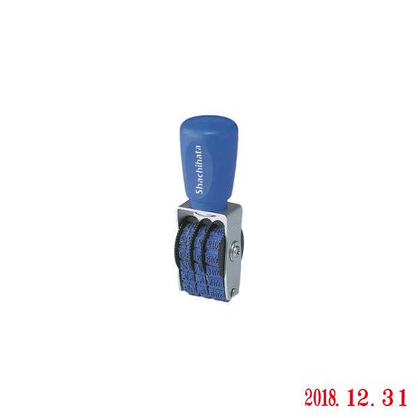 シャチハタ・回転ゴム印・エルゴグリップ回転印・本西暦日付・明朝体・5号(Shachihata・NFH...