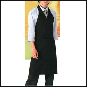 Servo サーヴォ 男女兼用 ベスト風エプロン カマーエプロン ブラック