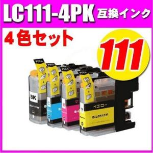 DCP-J757N インク ブラザー プリンターインク LC111-4PK 4色セット｜inkhonpo
