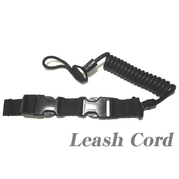 リーシュコード ブラック ランヤード ベルトに取り付けるタイプ (Z95)