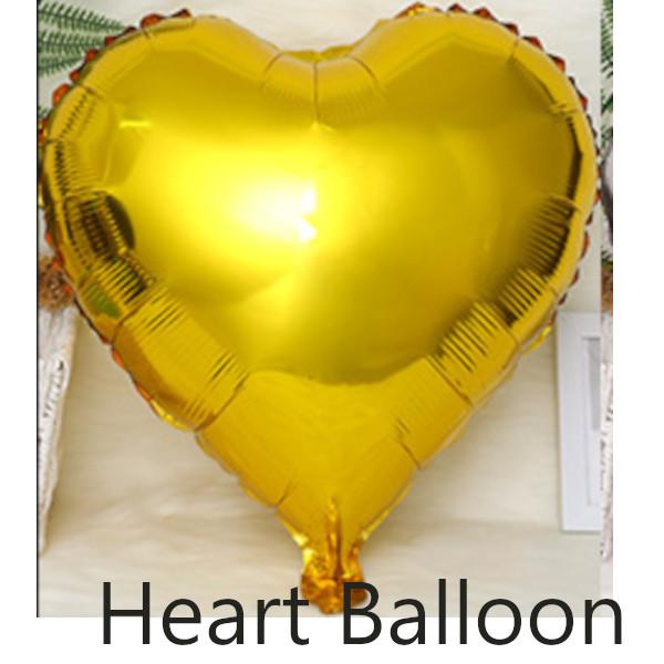 ハート形 風船 ゴールド 1個 バルーン 誕生日 パーティー (K21)