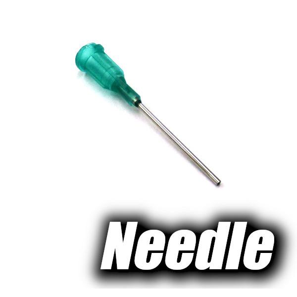 シリンジ用 ニードル 18G グリーン 1本 吸引用 注入用 計量用 プラモデル製作 工作 園芸 デ...