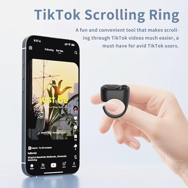 ワイヤレスリモコン - TikTok、電子書籍、スライドショー、Android/iOSデバイス用ワン...