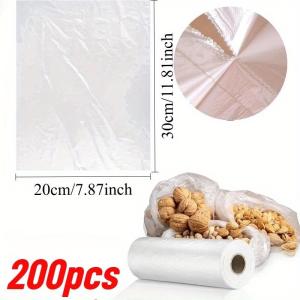 食品保存用ビニール袋 200枚入り ロール式 ...の詳細画像1