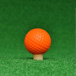 ゴルフボール 練習球 オレンジ1個 ゴルフトレーニングソフトボール PU製 練習用 (Z36)｜inkhonpo