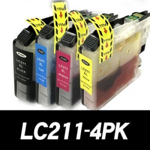 LC211-4PK 4色セット プリンターインク ブラザー 互換インクカートリッジ