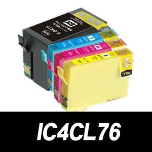 IC4CL76 4色セット 染料 プリンターインク エプソン 互換インクカートリッジ｜inkhonpo