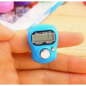 1個 指輪式 ミニデジタルカウンター 編み物列カウンター LCDディスプレイ付き バッテリー駆動プラ...